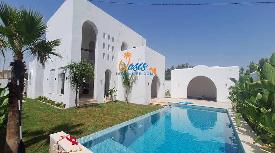 Villa De  arabo-moderne à hammamet sud s+3